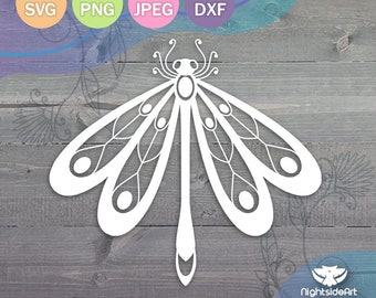 Dragonfly Cut Files for Cricut and Silhouette .svg .png .jpg, dxf