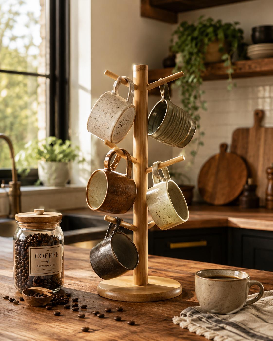 Mug tree rack stand