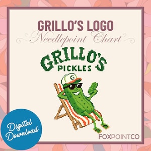 Grillo's Pickles | Needlepoint Digital Pattern PDF