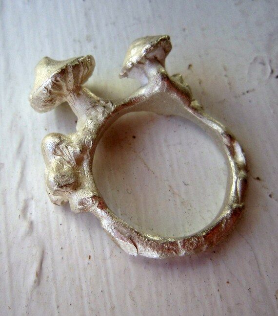 Limited Collection of Silver Mushroom Rings 2 Etsy UK