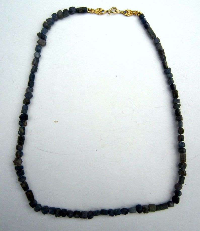 Sapphire bead necklace image 2