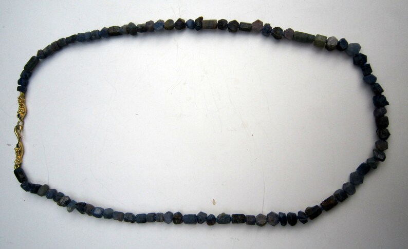 Sapphire bead necklace image 3