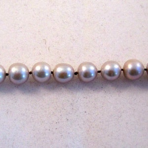 Silver and Pearl fox head bracelet image 4
