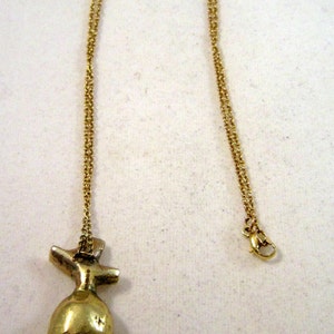 Acorn gold and pearl necklace image 2