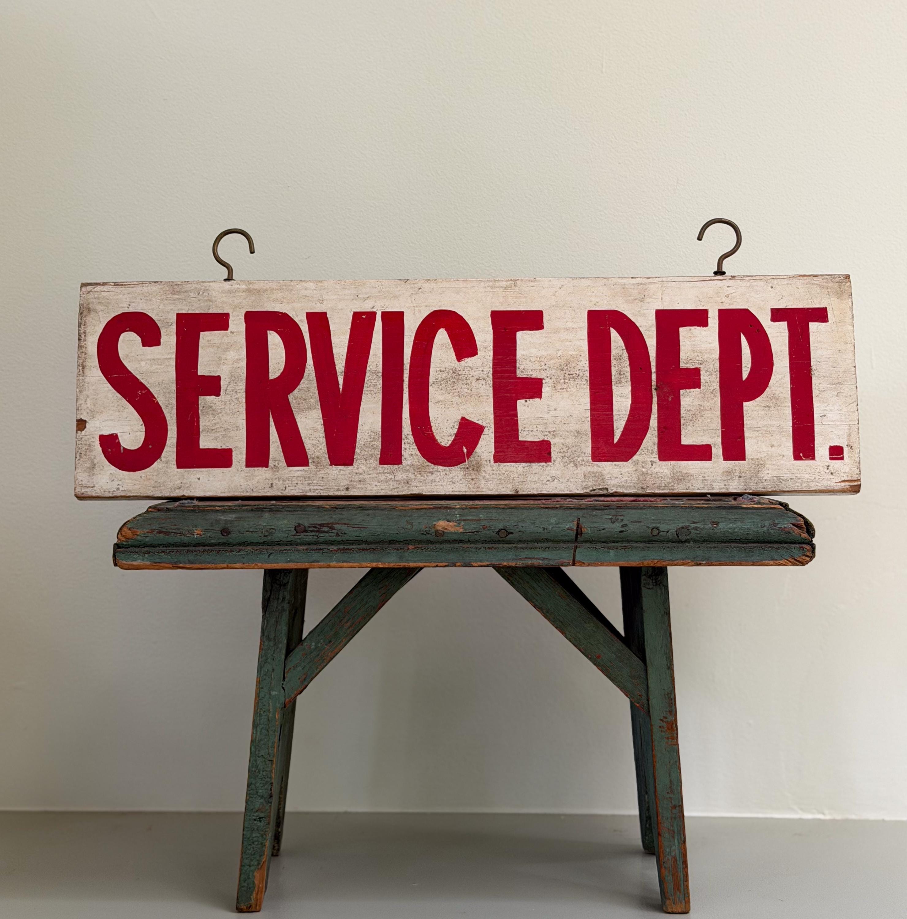 Antique Hand Painted Wood Sign - Etsy