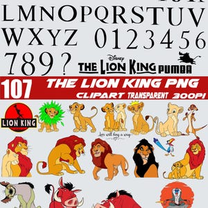 Lion King PNG Bundle | 107+ Lion King PNG Images | Lion King Clipart Bundle | Transparent Background PNG | Digital Download