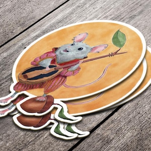 Sticker Mouse Bard