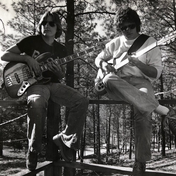 Hot 1970s Guitar Players Rockers Vintage Foto Rickenbacker Fender 4 Fotos