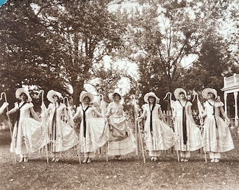 Flapper Follies Vintage Photo Bloomfield Missouri 1925 Bo Peep Shepherdesses