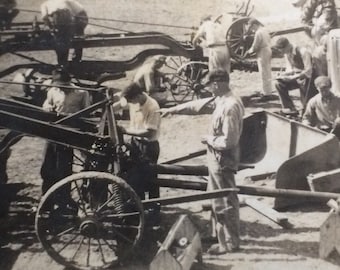 Mechanics Horse Drawn Road Equipment Tool Boxes Vintage Photo