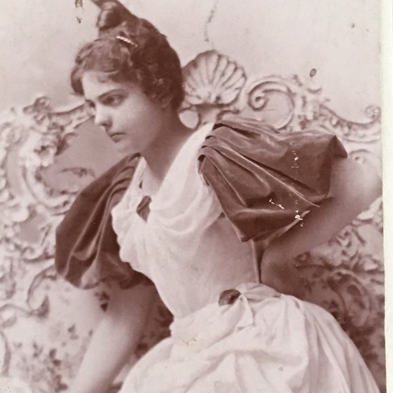 Martha Riley Psyche Knot Photo Beautiful Woman Fabulous Antique Victorian Schillare Photograph image 1