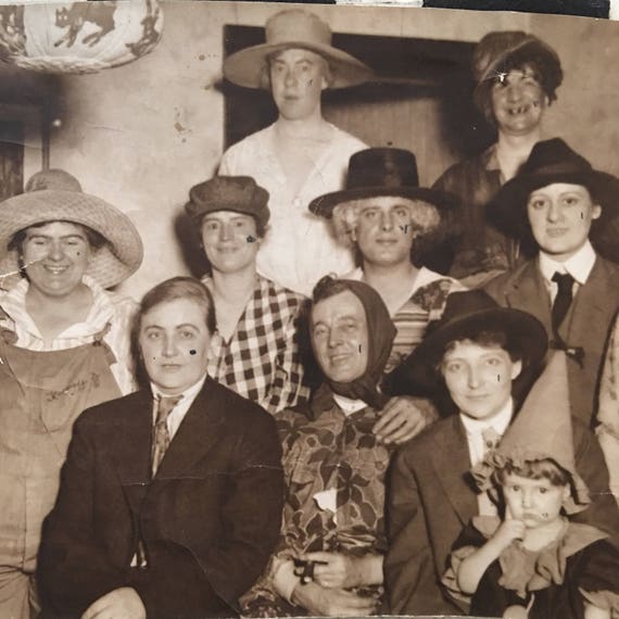 Halloween Costume Party Vintage Photo Cross Dressers Etsy