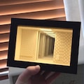 The Backrooms Level 0 Infinity Mirror Box, Miniature Diorama Night Light, Handmade Backrooms Figure Display