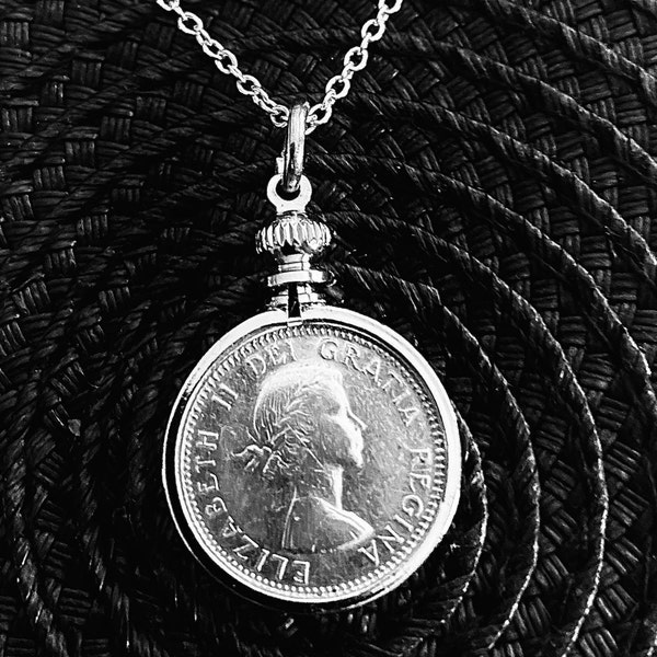 Queen Elizabeth II Coin Pendant