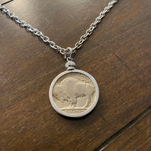 Buffalo / Indian Head Nickel Coin Pendant