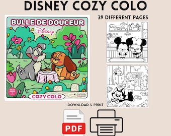 Disney Cozy Cozy Cozy Bull - 39 páginas para colorear imprimibles