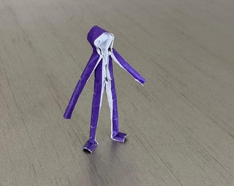 Wzór zagięć humanoidalnej figurki origami (pobierz plik PDF)