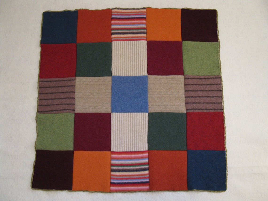 Felted Wool Baby Blanket Etsy