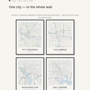 Pittsburgh map wall art — Listing image 07 — gallerywall