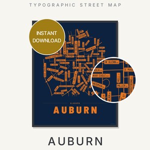 Auburn map wall art — Listing image 01 — hero