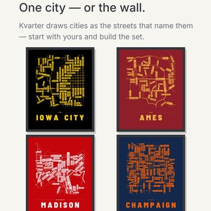 Iowa City map wall art — Listing image 09 — theline