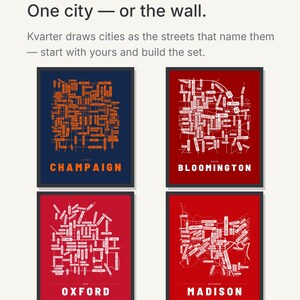 Champaign map wall art — Listing image 09 — theline