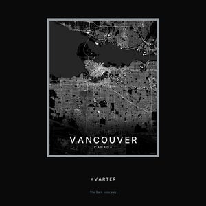 Vancouver map wall art — Listing image 08 — hero dark