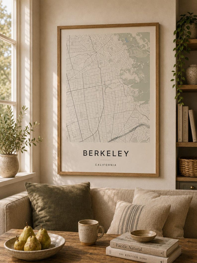 Berkeley map wall art — Listing image 05 — whatyouget