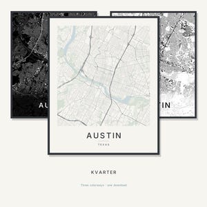 Austin map wall art — Listing image 01 — hero