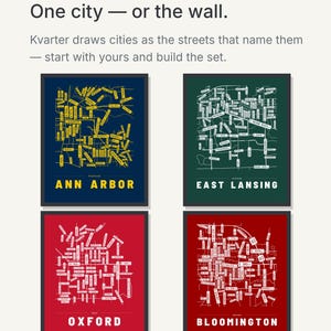 Ann Arbor map wall art — Listing image 09 — theline