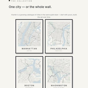Manhattan map wall art — Listing image 07 — gallerywall