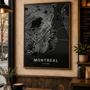 Montreal map wall art — Listing image 05 — whatyouget