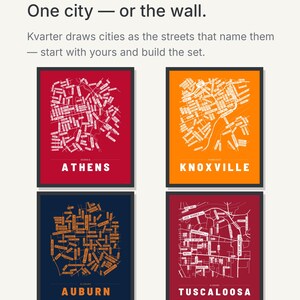 Athens map wall art — Listing image 09 — theline