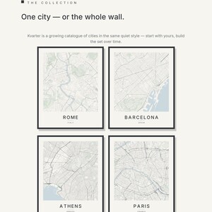 Rome map wall art — Listing image 07 — gallerywall