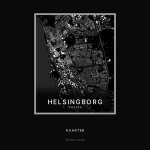 Helsingborg-Stadtplan als Kunstdruck, Wandbild zum Ausdrucken, Digitaler Download, Minimalistisches Stadtplan-Poster, Skandinavische Deko, Einzugsgeschenk Bild 8