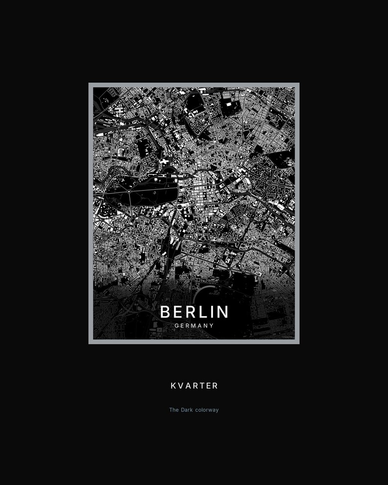 Berlin map wall art — Listing image 08 — hero dark