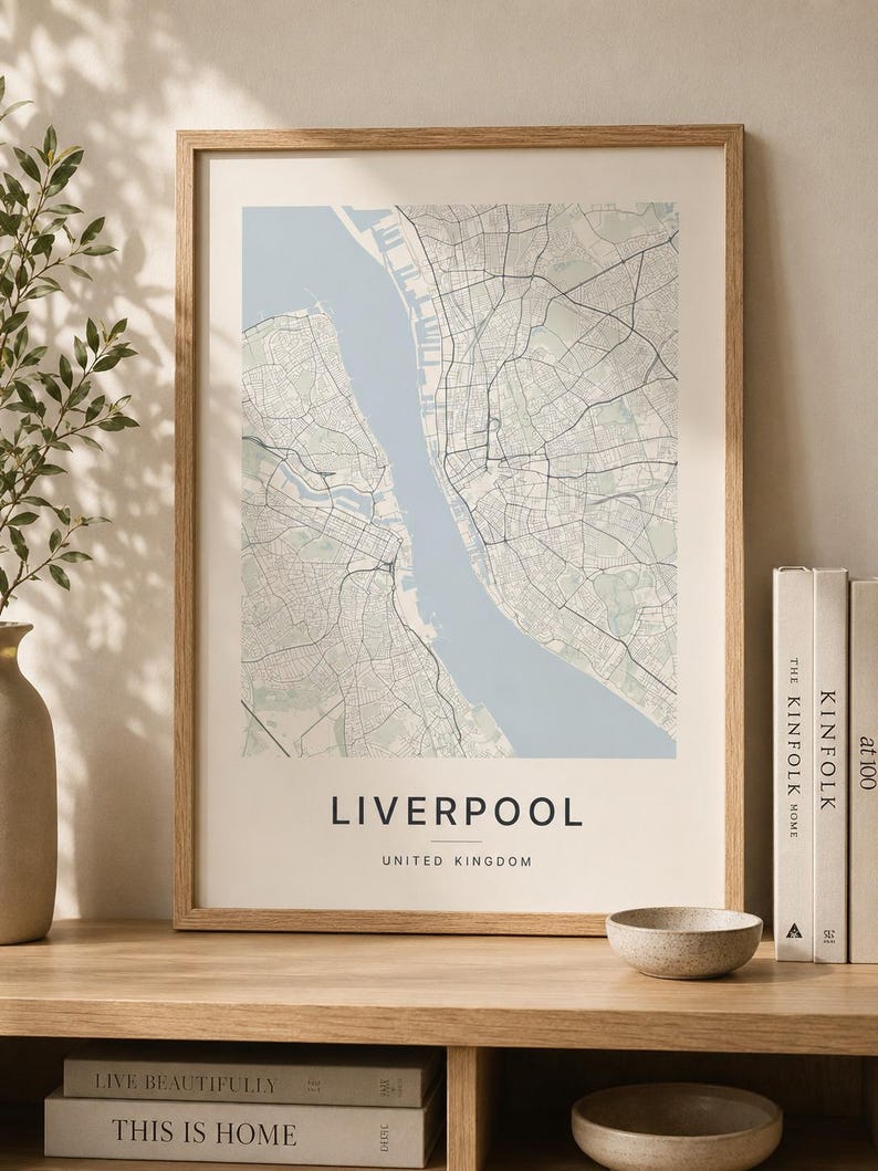Liverpool map wall art — Listing image 04 — detail
