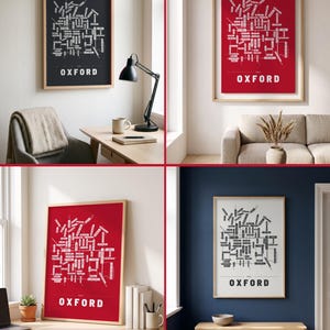 Oxford map wall art — Listing image 02 — rooms