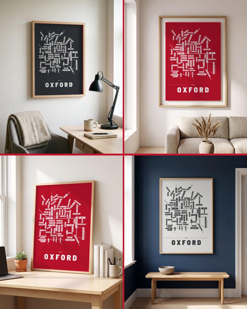 Oxford map wall art — Listing image 02 — rooms