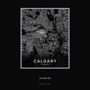 Calgary map wall art — Listing image 08 — hero dark