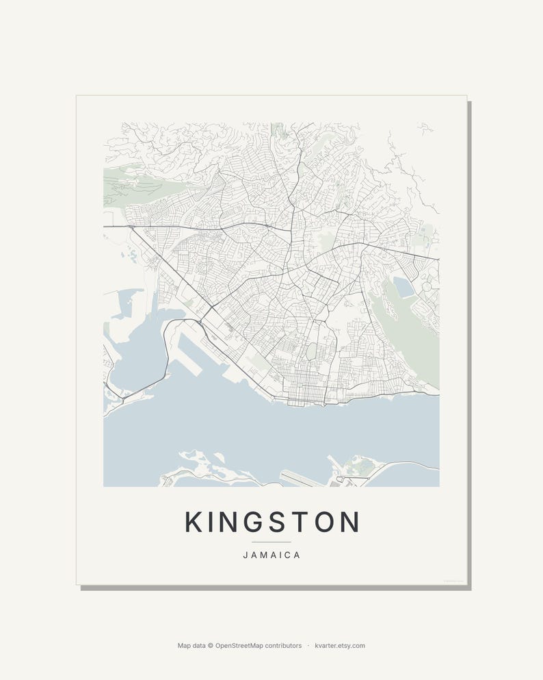 Kingston map wall art — Listing image 03 — flat