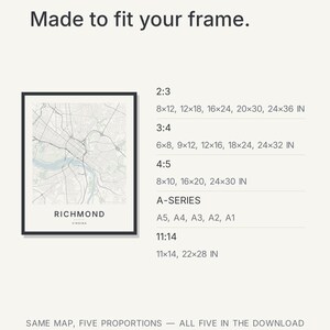 Richmond map wall art — Listing image 07 — gallerywall