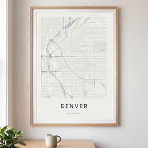 Denver map wall art — Listing image 03 — flat