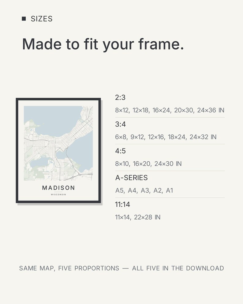 Madison map wall art — Listing image 07 — gallerywall