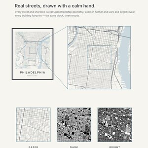 Philadelphia map wall art — Listing image 05 — whatyouget