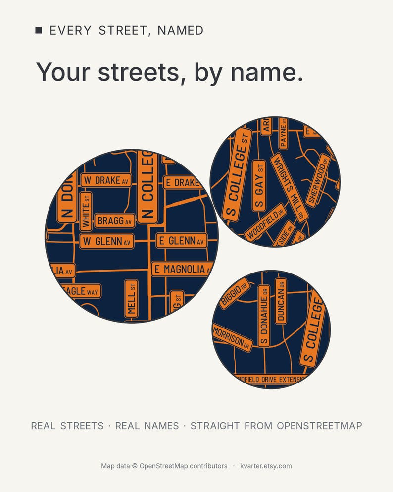 Auburn map wall art — Listing image 03 — findstreet