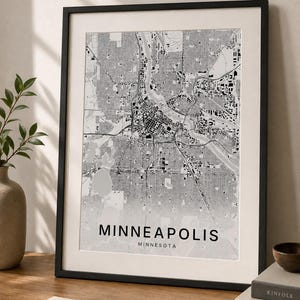 Minneapolis map wall art — Listing image 04 — detail