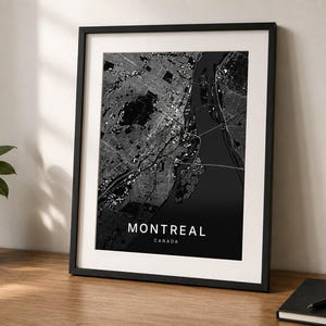 Montreal map wall art — Listing image 03 — flat