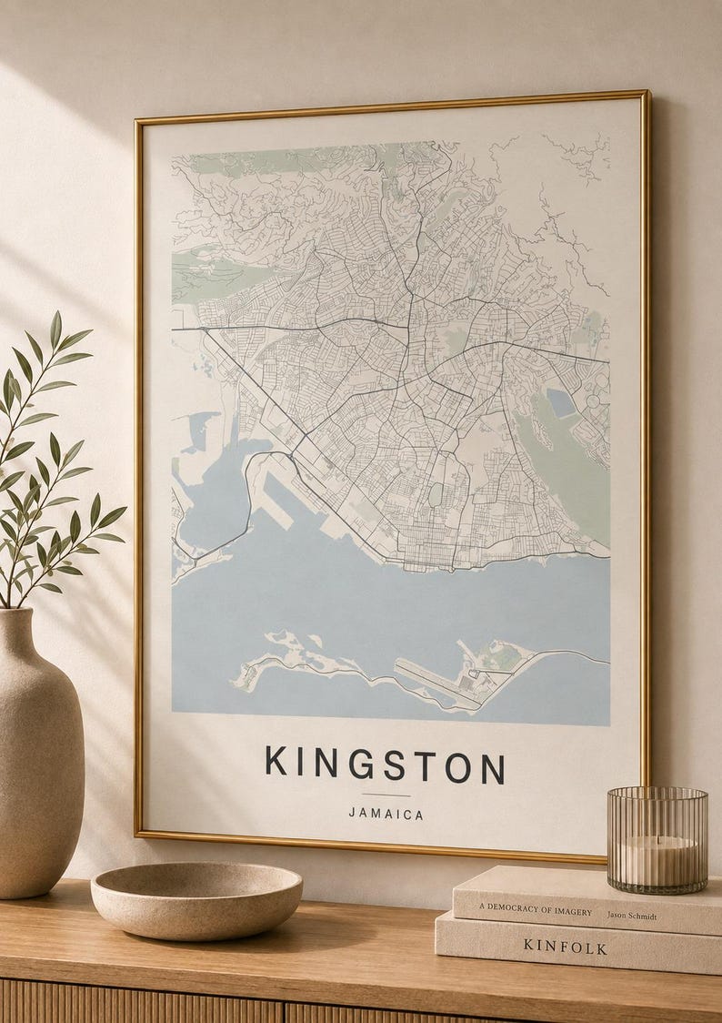 Kingston map wall art — Listing image 03 — flat