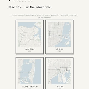 Havana map wall art — Listing image 07 — gallerywall